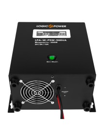 ИБП Logicpower LPA-W-PSW-500VA (350Вт) Внешняя АКБ 12В Ток заряда 2A/5A/10A