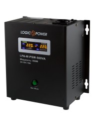 ИБП Logicpower LPA-W-PSW-500VA (350Вт) Внешняя АКБ 12В Ток заряда 2A/5A/10A