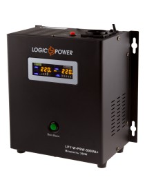 ИБП Logicpower LPY-W-PSW-500VA (350Вт) Внешняя АКБ 12В Ток заряда 5A/10A