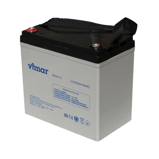Гелевый аккумулятор Vimar BG55-12 (12В 55АЧ)